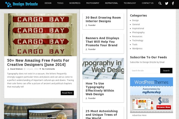 Pureview theme site design template sample