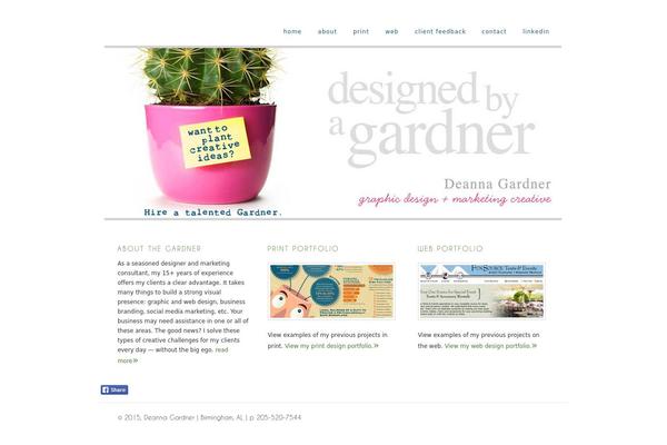 designedbyagardner.com site used Dandelion