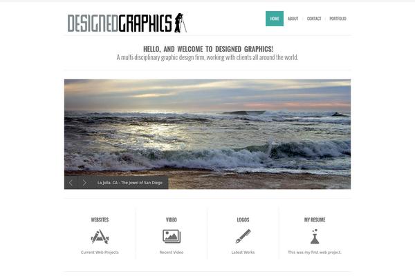 Bigbang theme site design template sample