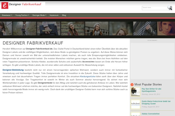 designer-fabrikverkauf.de site used Theme-967-free