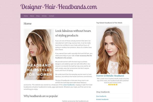 designer-hair-headbands.com site used Wp-venus105
