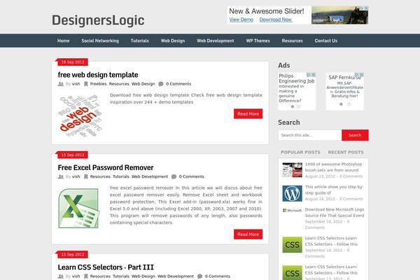 designerslogic.com site used Ribbon