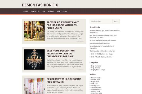 designfashionfix.com site used Textured
