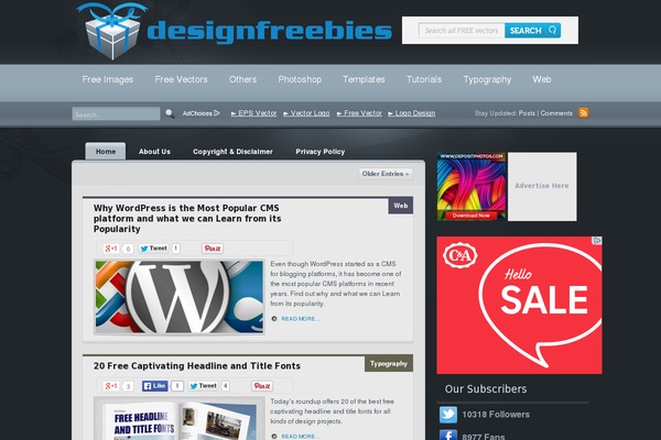 myweblog theme websites examples