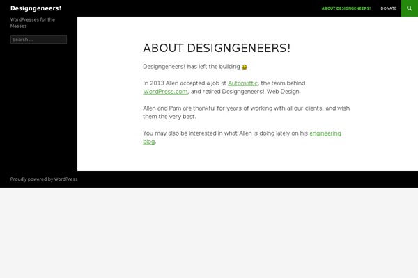 Twenty Fifteen theme site design template sample