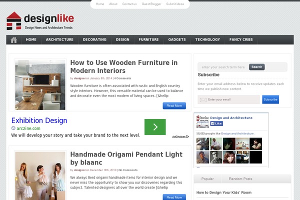 designlike.com site used Inertia