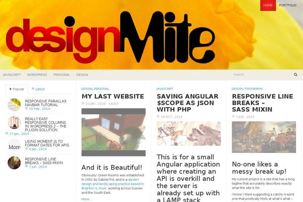 designmite.com site used Fullby-theme