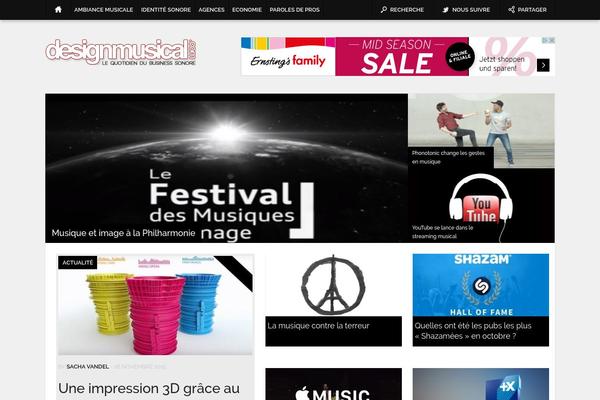 designmusical.com site used Poema