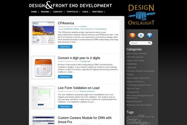 designonslaught.com site used Designonslaught