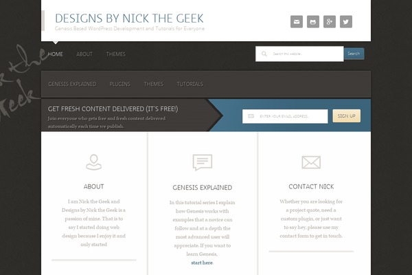 designsbynickthegeek.com site used Designsby