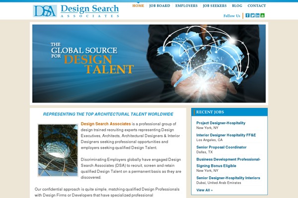 Dsa theme site design template sample