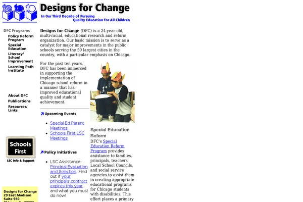 designsforchange.org site used Fudo