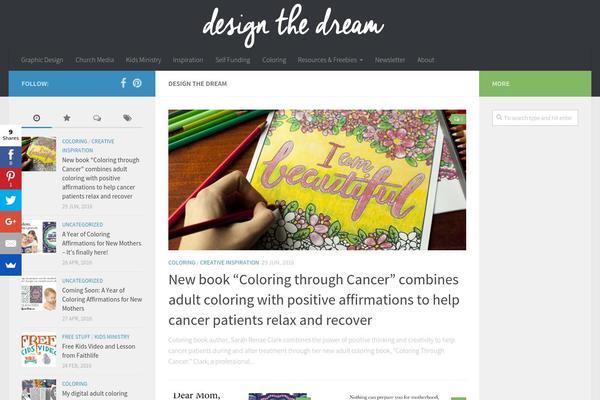 Hueman theme site design template sample