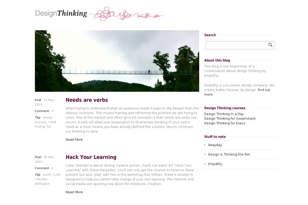 designthinking.co.nz site used Goodspace