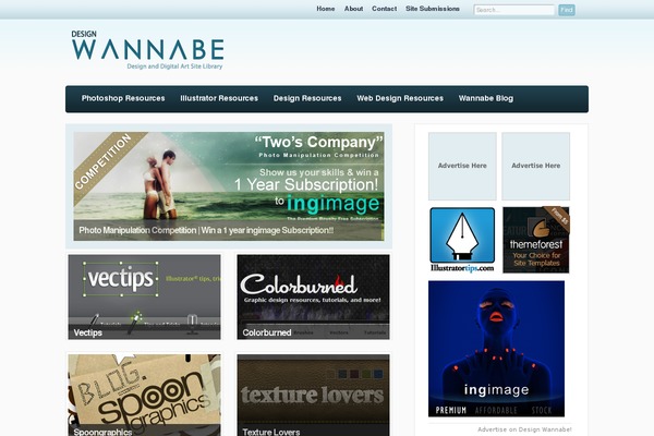 designwannabe.com site used Advancedgallery