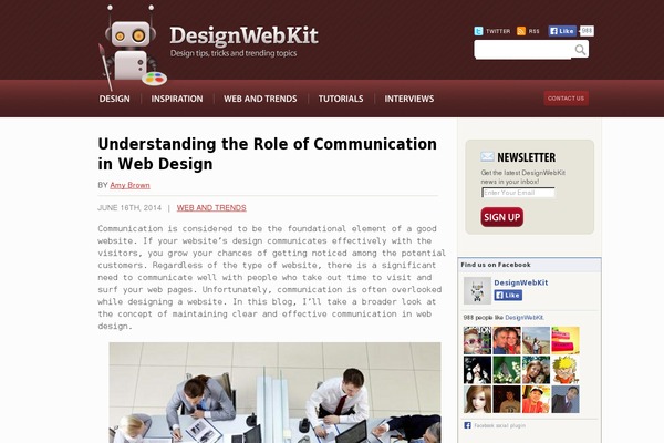 designwebkit.com site used Designwebkit
