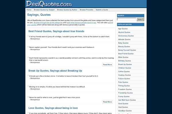 desiquotes.com site used Dq