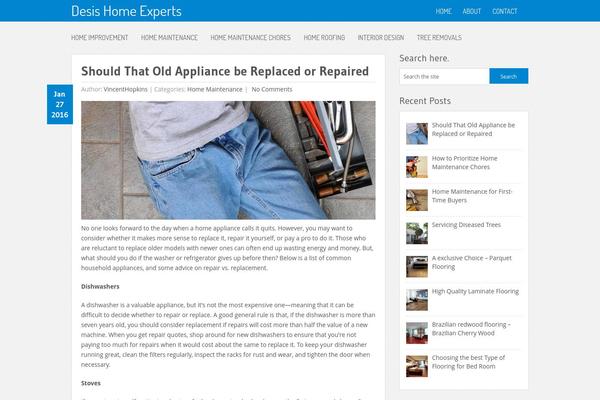 Twenty Fifteen theme site design template sample