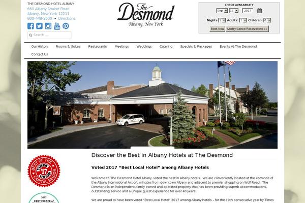 desmondhotelsalbany.com site used Desmond