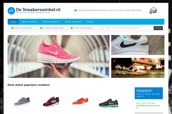 desneakerswinkel.nl site used Zwordpress_theme
