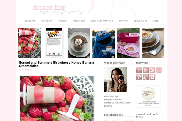 dessertfirstgirl.com site used Foodie Pro