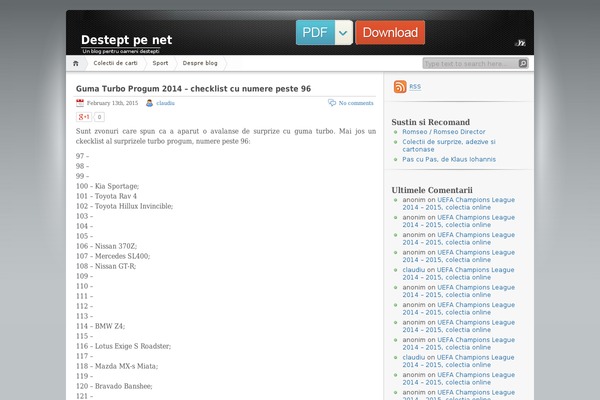 destept.net site used PressBook Grid Blogs