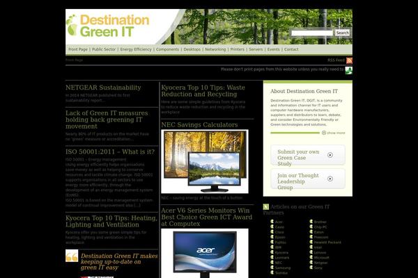 WordPress website example screenshot