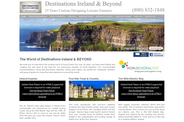 destinations-ireland.com site used Ireland