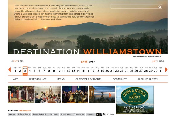 destinationwilliamstown.org site used Dw