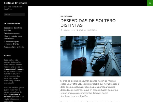 Twenty Fourteen theme site design template sample