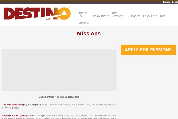 destinosummerproject.com site used Destion_theme