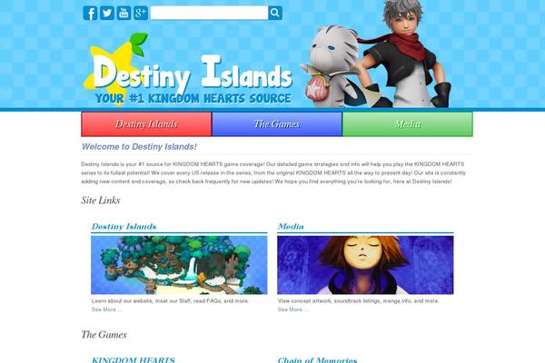destinyislands.com site used Materia-lite