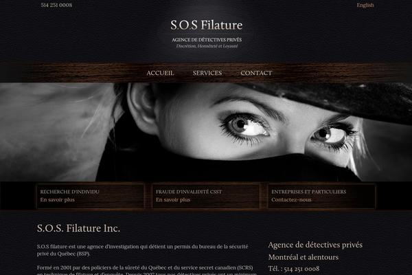 detectiveprive.ca site used Sosfilature-theme