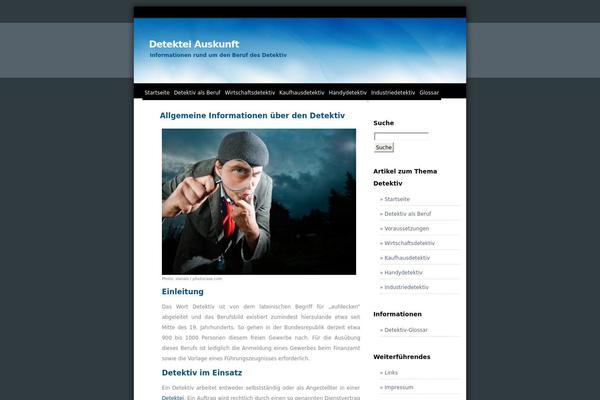 Blueblog_de theme site design template sample