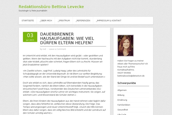 WordPress website example screenshot