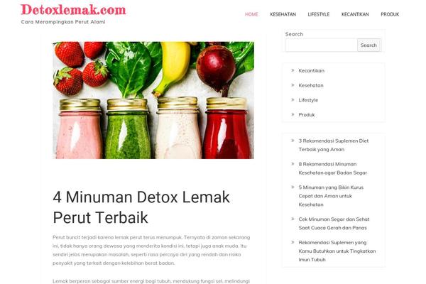 detoxlemak.com site used Dreamy-portfolio