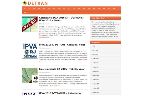 detran.blog.br site used Detran