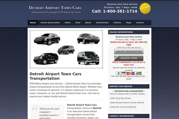 detroitairporttowncars.com site used Tpl-3.3.0