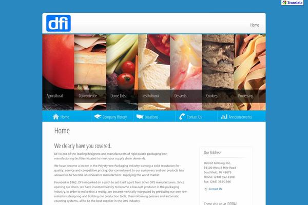 Dfi theme site design template sample