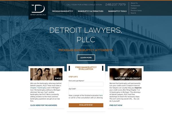 detroitlawyers.com site used Detroit-lawyers