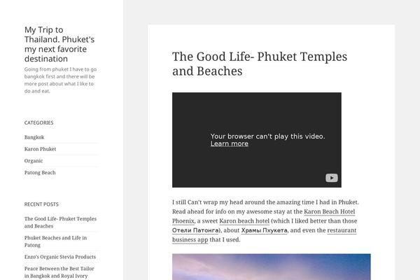 Twenty Fifteen theme site design template sample