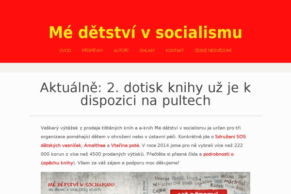 detstvivsocialismu.cz site used Sublime Press