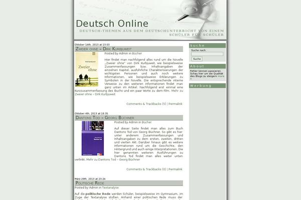 Twenty Twelve theme site design template sample