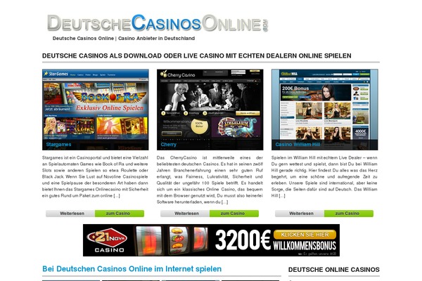 deutschecasinosonline.com site used Casinos12er