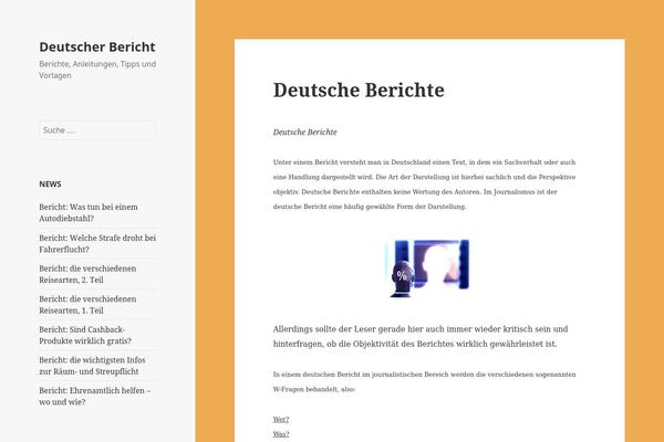 WordPress website example screenshot