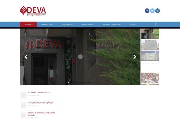 Deva theme site design template sample