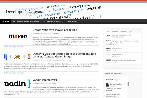 devcanvas.org site used RyanCV
