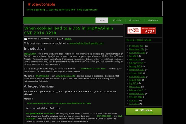 devconsole.info site used Console3