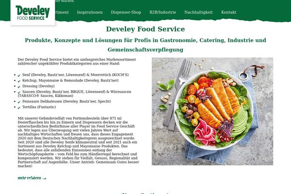 develey-foodservice.de site used Develey-child