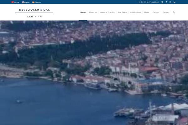 Enfold theme site design template sample